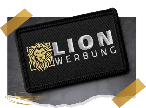 Bestickte Patches und Aufnäher von Lion Werbe GmbH für individuelle Designs.