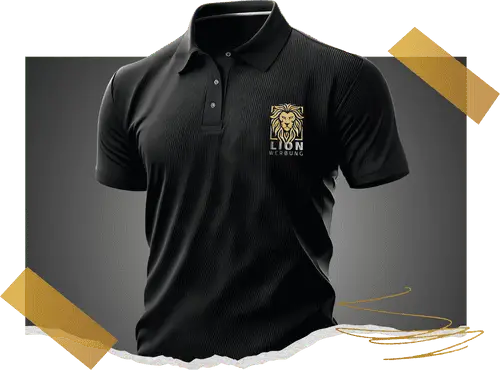 Polo-Shirts mit professioneller Stickerei von Lion Werbe GmbH, ideal für Firmenoutfits.