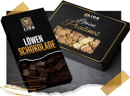Schokolade & Pralinen bedrucken | Lion Werbe GmbH