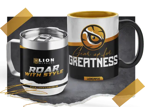 Tassen & Kaffeebecher mit Logo | Lion Werbe GmbH