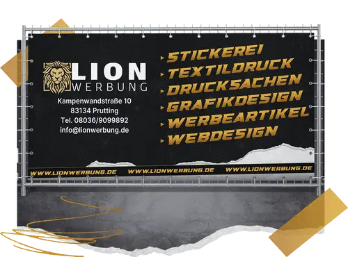 Bauzaunbanner bedrucken lassen | Lion Werbe GmbH