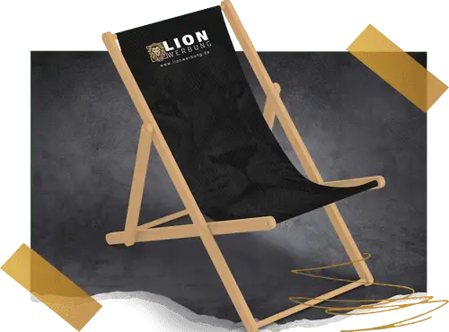 Liegestühle individuell bedrucken | Lion Werbe GmbH