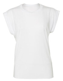 Women´s Flowy Muscle Tee With Rolled Cuff (Hover)
