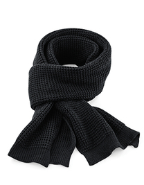 Classic Waffle Knit Scarf (Hover)