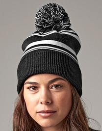 Striped Fan Beanie