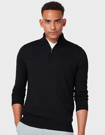 Men´s 1/4 Zipped Merino Sweater