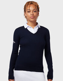 Ladies V-Neck Merino Sweater