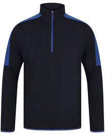 Adults 1/4 Zip Midlayer With Contrast Panelling (Hover)