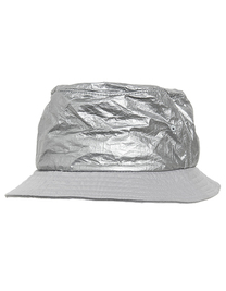 Crinkled Paper Bucket Hat (Hover)
