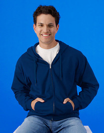 Softstyle® Midweight Fleece Adult Full Zip Hooded Sweatshirt