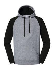 Nublend® Colour-Block Raglan Hooded Sweatshirt (Hover)