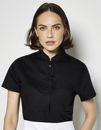 Women´s Tailored Fit Shirt Mandarin Collar Short Sleeve