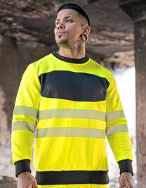 EOS Hi-Vis Workwear Sweatshirt With Printing Area