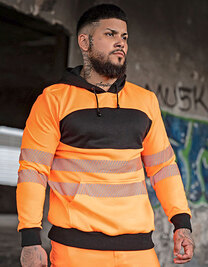 EOS Hi-Vis Workwear Hoody With Printing Area