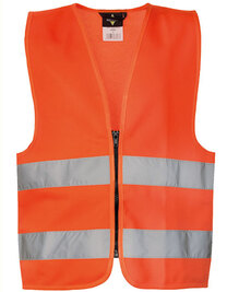 Kids´ Hi-Vis Safety Vest With Front Zipper Aalborg (Hover)