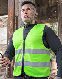 Hi-Vis Safety Vest Cologne With Front Zipper
