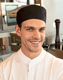 Beanie mit Netzeinsatz