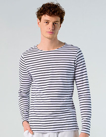 Men´s Long Sleeve Striped T-Shirt Marine
