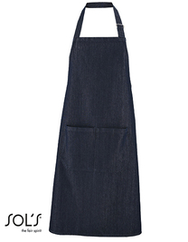Denim Bib Apron Grant With Pocket (Hover)
