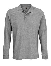 Unisex Long Sleeve Polycotton Polo Shirt (Hover)