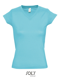 Women´s V-Neck-T-Shirt Moon (Hover)