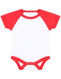 Essential Short Sleeved Baseball Bodysuit (Hover)