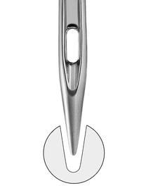 Nadeln 65er mit halbrunder Spitze (100 Stück)