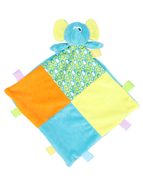 Baby Multi Coloured Comforter With Rattle (Hover)