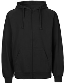 Unisex Tiger Cotton Hoodie With Zipper (Hover)