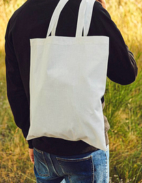 Tiger Cotton Shopping Bag With Long Handles