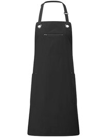 'Barley' Contrast Stitch Sustainable Bib Apron (Hover)
