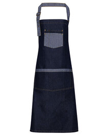 Domain Contrast Denim Bib Apron (Hover)