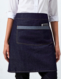 Domain Contrast Denim Waist Apron