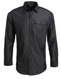 Men´s Jeans Stitch Denim Shirt (Hover)