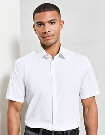 Men´s Stretch Fit Poplin Short Sleeve Cotton Shirt