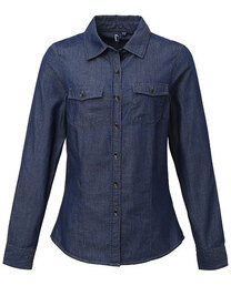 Women´s Jeans Stitch Denim Shirt (Hover)