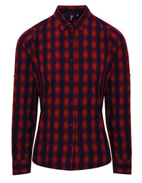 Women´s Mulligan Check Cotton Long Sleeve Shirt (Hover)