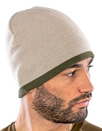 Soft Feel Cuffless Reversible Beanie