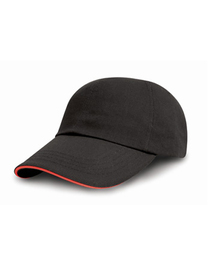 Brushed Cotton Decorators Cap With Sandwich Peak (Hover)