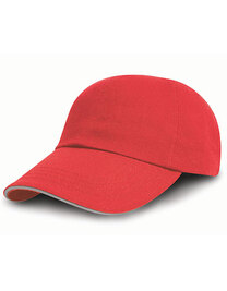 Brushed Cotton Decorators Cap With Sandwich Peak (Hover)