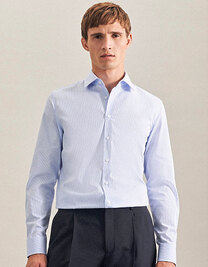 Men´s Shirt 2 Shaped Check/Stripes Long Sleeve