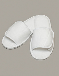 Open Toe Slipper With Hook And Loop Fastening (Hover)