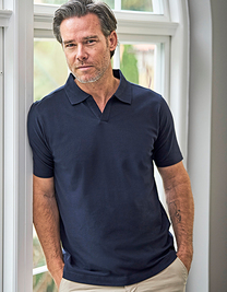 Luxury Stretch V-Neck Polo