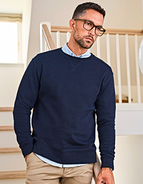 Ribbed Interlock Crew Neck
