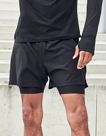 Men's Double Layer Sports Short