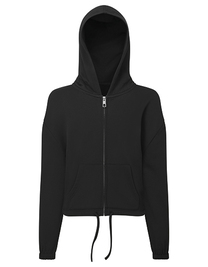 Kids Recycled Cropped Oversize Full-Zip Hoodie (Hover)