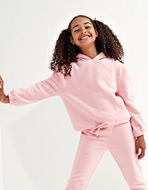 Kids Recycled Cropped Oversize Hoodie