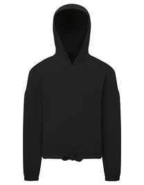 Kids Recycled Cropped Oversize Hoodie (Hover)
