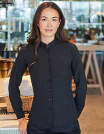 Ladies´ Mandarin Shirt Roll Tab Sleeve