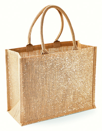 Shimmer Jute Shopper (Hover)
